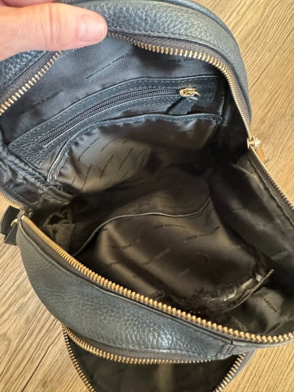 MICHAEL KORS Rhea Pebble Leather Backpack Medium